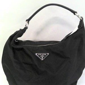 BRAND NEW!!!!! NWT!!!! Authentic Prada Tessuto Black Hobo Bag BR3279 WITH CARD